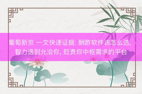葡萄新京 一文快速证据: 酬酢软件该怎么选， 智力选到允洽你， 贬责你中枢需求的平台