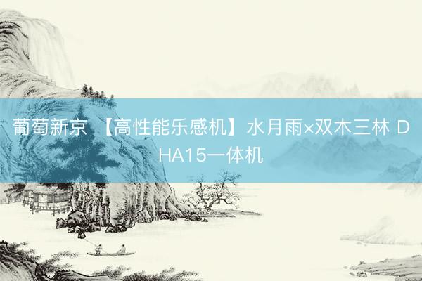 葡萄新京 【高性能乐感机】水月雨×双木三林 DHA15一体机