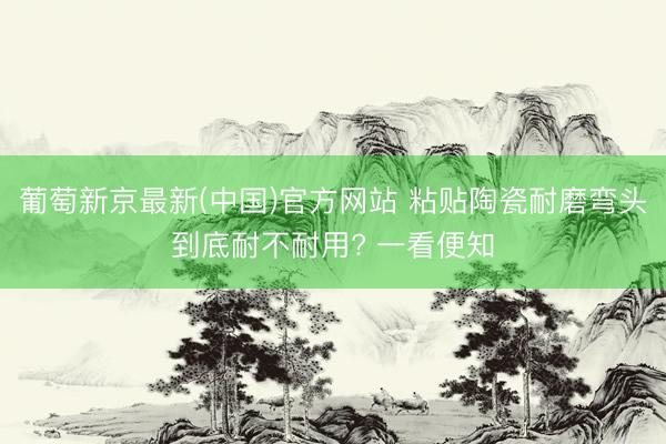 葡萄新京最新(中国)官方网站 粘贴陶瓷耐磨弯头到底耐不耐用? 一看便知