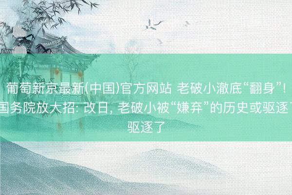 葡萄新京最新(中国)官方网站 老破小澈底“翻身”! 国务院放大招: 改日， 老破小被“嫌弃”的历史或驱逐了