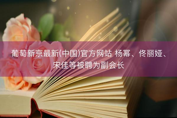 葡萄新京最新(中国)官方网站 杨幂、佟丽娅、宋佳等被聘为副会长
