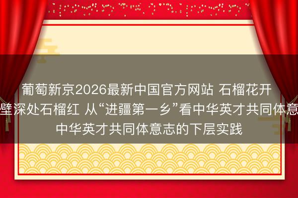 葡萄新京2026最新中国官方网站 石榴花开 籽籽齐心丨戈壁深处石榴红 从“进疆第一乡”看中华英才共同体意志的下层实践